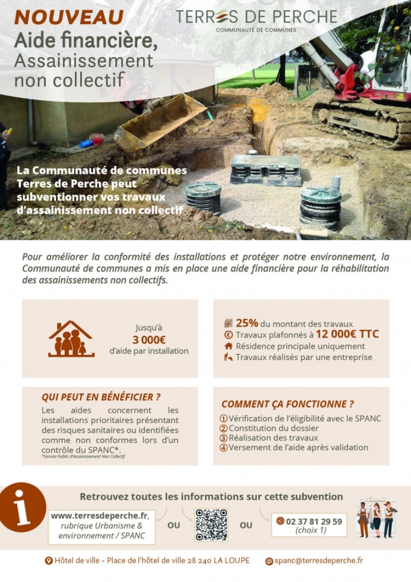 Aide à la rénovation des assainissements non collectifs